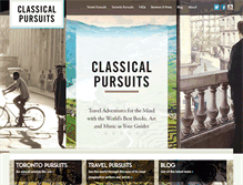 Tablet Screenshot of classicalpursuits.com